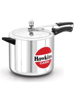 Buy Hawkins Classic Aluminium Pressure Cooker, 10 Litres, Silver in UAE