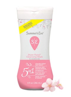 Buy sheer Floral Cleansing Wash For Sensitive Skin 266ml in Saudi Arabia