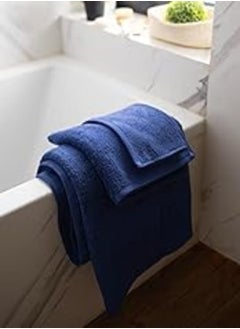 Buy More Cottons Plain towels (100% Cotton) (navy, 50x100) in Egypt