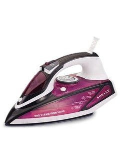 اشتري Sokany EL-8888 Steam Iron Burst Steam Spray Control Dial 2400W - purple في مصر