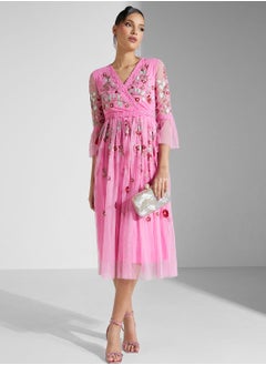 Buy Embroidered Floral Dress in Saudi Arabia