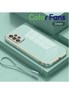 اشتري Mobile Phone Case for Samsung A73 5G Electroplated Protective Case Gold-Green في السعودية