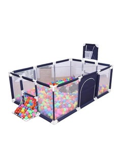 Buy Baby Playpen, Large Play fence for Baby and Toddlers, Large Play yard, Play pens (206 * 180 * 64cm) (Blue) in UAE