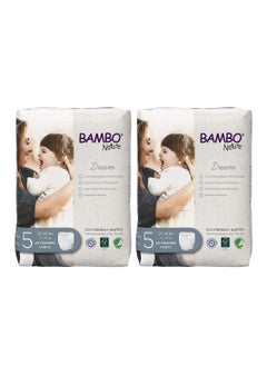 Buy Bambo Nature Eco Friendly Diaper Pants Size 5, 12-18 Kg, 40counts (20 x 2) in UAE