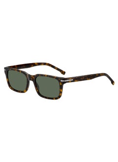 Buy Men's UV Protection Rectangular Shape Acetate Sunglasses BOSS 1628/S GREEN 38 - Lens Size: 37.9 Mm - Hvn in UAE