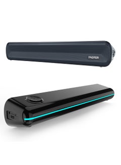 Buy 20W Portable Soundbar Speaker Powerful Sound with Mesmerizing Lights Compatible for PC Desktop and Laptop,3600 mAh Battery with Volume Control and 3.5 mm AUX,USB,TF Card Supported, Plug & Play in UAE