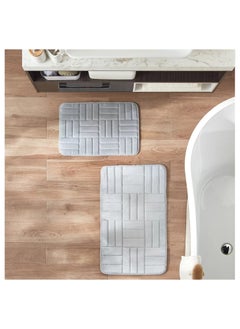 Buy Stripe Bath Mat - Set of 2 in Saudi Arabia