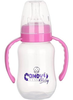 Buy Candy Baby Feeding Bottle With Hand For Girls-Pink-150ml in Egypt