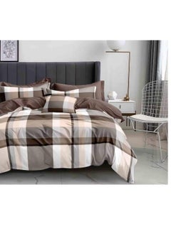 Buy 6Pcs Bedding Set Solid Color Luxury Bedding Duvet Cover Set King Size Bed Set in UAE