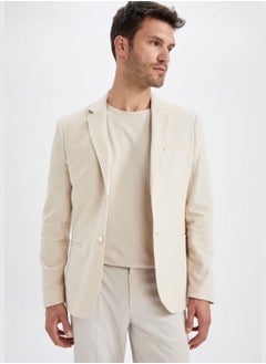 Buy Man Slim Fit Mono Neck Blazer in Saudi Arabia