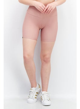 Buy Women Sportswear Fit Training Leggings Short, Pink in UAE