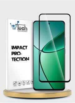 Buy Premium E2E Full Glue Full Cover Tempered Glass Screen Protector For Realme 12+ / 12 Plus 5G 2024 Clear/Black in Saudi Arabia