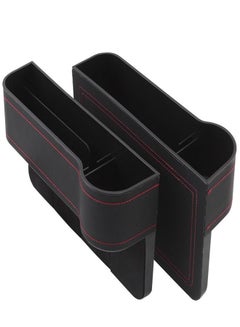 Buy 2Pcs Car Seat Gap Organizers Storage Box Front Seat Console Car Organizer Side Pocket with Cup Holder in UAE