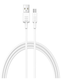 Buy RECCI RS10M MICRO USB 2.4A FAST CHARGING CABLE 1M - WHITE in Egypt