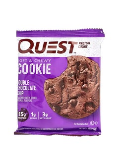 Buy Quest Nutrition, Protein Cookie Double Chocolate Chip 8 Pieces 59 g in Saudi Arabia