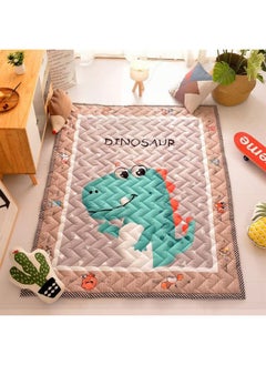 Buy Soft Thick Baby Play Mat Soft & Skin Friendly Cotton Baby Crawling Mat Non-Slip Washable in UAE