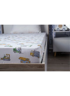 اشتري Construction Fitted Sheet Yellow 90X200+25cm في الامارات