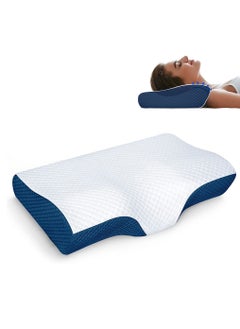 Buy Adjustable Cervical Pillow for Neck and Shoulder Pain Relief,  Support Memory Foam Pillows for Sleeping, Orthopedic Contour Traction Pillow Odorless, Bed Pillow for Side Back Stomach Sleeper in UAE