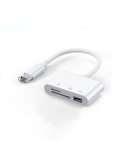 اشتري 3-in-1 OTG Card Reader for Apple Devices Apple three-in-one card reader bare metal في السعودية