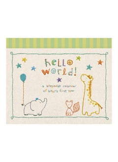 Buy Animals Ello Worldbaby Calendar Baby First Year Tracker 11 W X 18 H in UAE