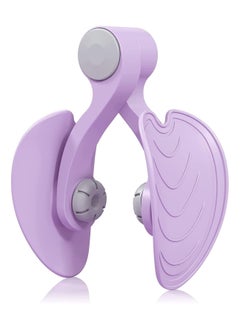 Buy High Resistance Pelvic and Thigh Exerciser, Kegel Exerciser Hip Corrector Postpartum Pelvic Muscle Strengthening Device Adjustable Spring Inner Thigh Exerciser for Women - Purple in Egypt