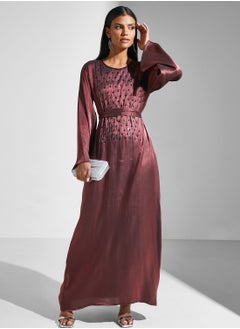 اشتري Embellished Belted Jalabiya في السعودية