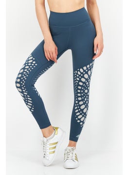 اشتري Women Sportswear Fit Training Tight, Slate Blue في الامارات