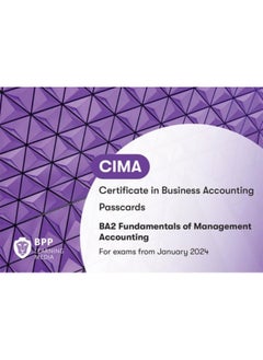 اشتري CIMA BA2 Fundamentals of Management Accounting: Passcards في الامارات