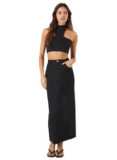 اشتري Twill Straight Maxi Skirt في مصر