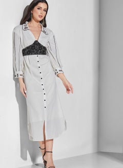 Buy Button Detail Dress in UAE