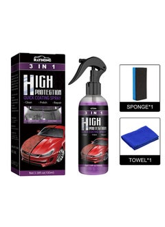 Buy 3 In 1 High Protection Fast Auto Paint Spray Self Action Paint Change Color Cleaning Coating Spray in Saudi Arabia