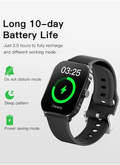 Buy GT Smart Watch for Men Women(Answer/Make Calls),2.1"Semi-AMOLED Display,Blood Oxygen SpO2, 24/7 Heart Rate Monitor,Long 10-day Battery Life,IP68,Compatible with Android iOS in Saudi Arabia