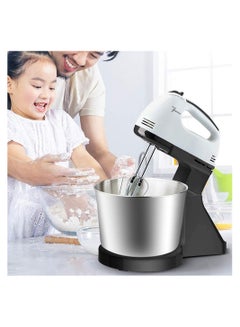 Buy 7 Speed Hand Mixer Electric Mixer Cream Hand Mixer with Dough Hooks Includes Sturdy Stainless Beaters with Turbo Button in UAE