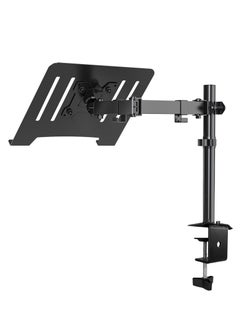 Buy Laptop Monitor Mount Stand Notebook Desk Mount Adjustable Vesa 75/100 Max Load 8KG Compatible With 13-17" Laptop with Clamp and Grommet Mounting base in Saudi Arabia