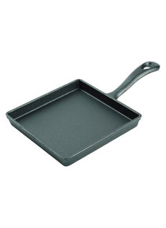 Buy Cast Iron Mini Skillet Compatible with Gas Induction Oven and Grill Mini Square Pan 13 Cm in UAE