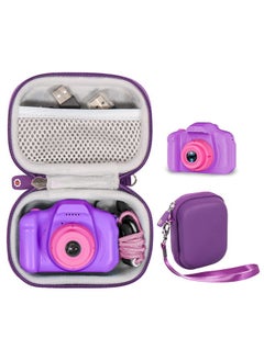 Buy Camera Case For Seckton Kids Selfie Camera Organizing Travel Case With Mesh Pocket And Detachable Wrist Strap (Purple) in Saudi Arabia