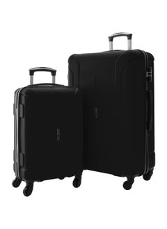 اشتري Avo ABS Hardside Spinner Luggage Trolley Set Black في الامارات