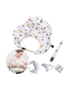 Buy 3 in 1 Anti-spill Breast Feeding Nursing Bed U-shape Pillow Cushion for Newborn Babies in UAE