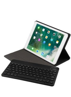 Buy 3 Fold Cover Case With Detachable Bluetooth Keyboard Wireless For Apple IPad 9.7 Inch 2018 6th A1893 A1954 2017 5th Gen A1822 A1823 Air 2 Air1 Black in UAE