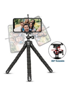 Buy Phone Tripod, Portable Flexible Tripod Adjustable Cell Phone Tripod with Wireless Remote Mini Tripod Stand for iPhone 14 12 11 Pro XS MAX XR,Android Phone Samsung GoPro in UAE