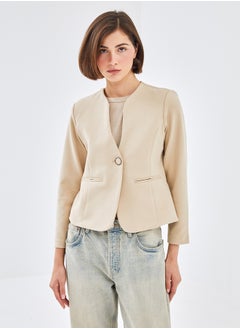 Buy Button-Down Straight Long Sleeve Women's Jacket in Egypt