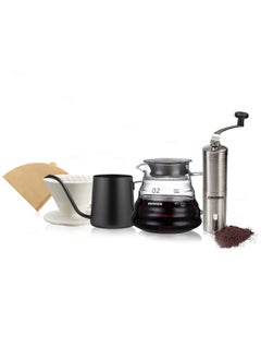 Buy V60 Coffee Set Professional coffee drip set Suitable for drip and filter coffee, suitable for V60 Set of 5 tools for specialty coffee in UAE