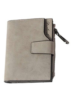 Buy Vintage Design Wallet Grey in UAE