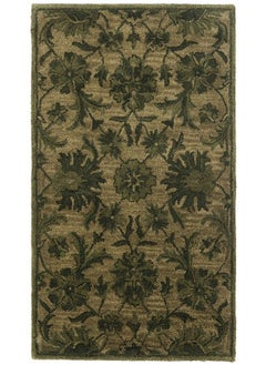 Buy Antiquity Collection 2' X 3' Olive Green At824A Handmade Traditional Oriental Premium Wool Accent Rug in UAE