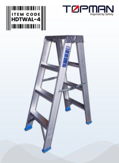 Buy Heavy Duty Two Way Aluminium Ladder 4 Steps in UAE