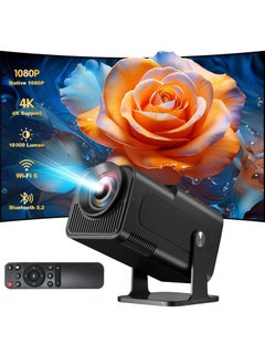 اشتري HY320 Smart Projector: 4K Native 1080P, Built-in Android TV, WiFi, Bluetooth, and 10000 Lumens Brightness في الامارات