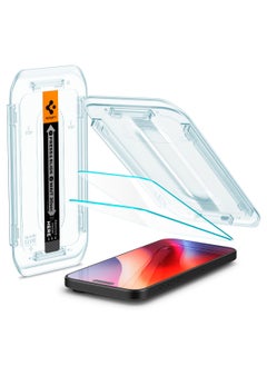 اشتري واقي شاشة زجاجي مقوى GLASTR EZ FIT لهاتف iPhone 16 Pro MAX - متوافق مع الجراب مع حماية المستشعر [عبوتان] في السعودية