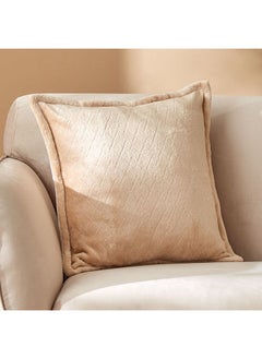 اشتري Lavish Diamond Embossed Solid Flannel Cushion Cover 45 x 45 cm في الامارات