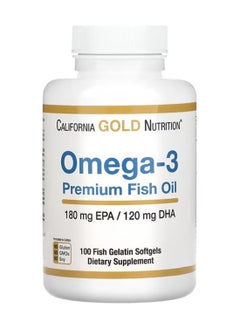 Buy Omega-3 Premium Fish Oil, 100 Fish Gelatin Softgels in Saudi Arabia