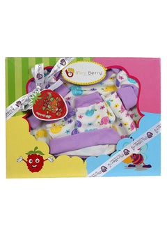 Buy Am Impex New Born Baby Gift Set In Purple Color 6 Pcs in UAE
